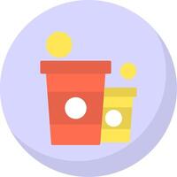 Beer Pong Flat Bubble Icon vector