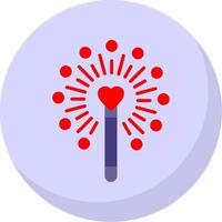 Magic Wand Flat Bubble Icon vector