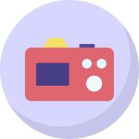 Camera Flat Bubble Icon vector