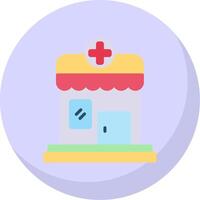 Pharmacy Flat Bubble Icon vector