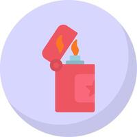 Lighter Flat Bubble Icon vector