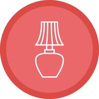 Lamp Line Multi Circle Icon vector