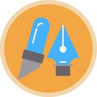 Design tools Flat Multi Circle Icon vector