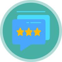 Feedback Chat Flat Multi Circle Icon vector