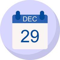 December Flat Bubble Icon vector