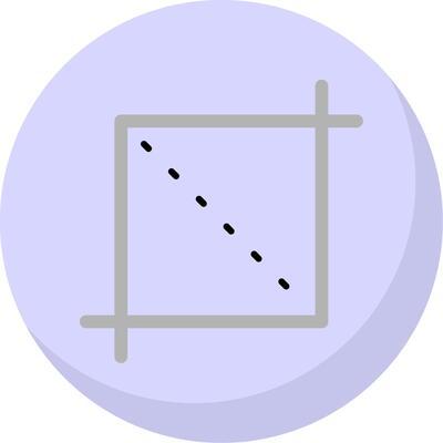 Crop Flat Bubble Icon