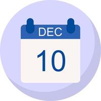 December Flat Bubble Icon vector