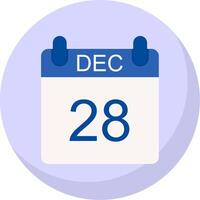 December Flat Bubble Icon vector