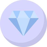 diamante plano burbuja icono vector