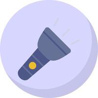 Torch Flat Bubble Icon vector