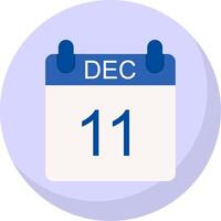 December Flat Bubble Icon vector