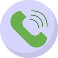 Phone Flat Bubble Icon vector