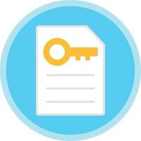 Keyword Generator Flat Multi Circle Icon vector
