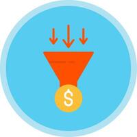 Conversion Optimization Flat Multi Circle Icon vector