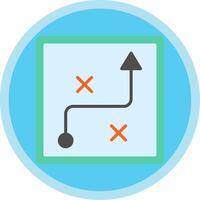 Business Strategy Flat Multi Circle Icon vector