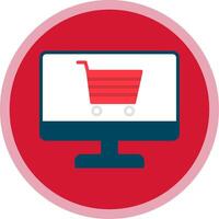 E-commerce Optimization Flat Multi Circle Icon vector