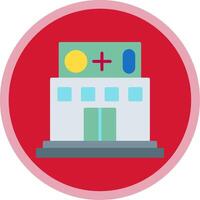 Pharmacy Flat Multi Circle Icon vector