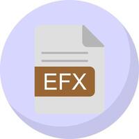 EFX File Format Flat Bubble Icon vector