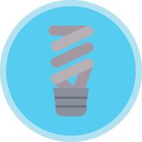 Light Bulb Flat Multi Circle Icon vector