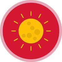 Sun Flat Multi Circle Icon vector