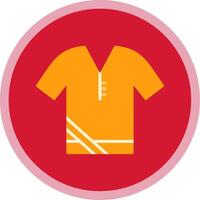 Shirt Flat Multi Circle Icon vector