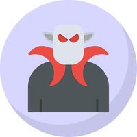 Dracula Flat Bubble Icon vector