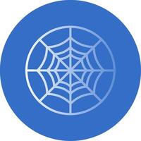 araña web plano burbuja icono vector