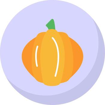 calabaza plano burbuja icono vector