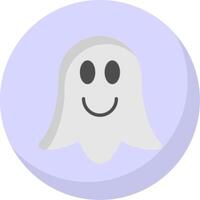 Ghost Flat Bubble Icon vector