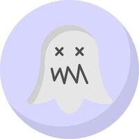 Ghost Flat Bubble Icon vector