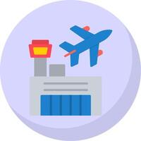 Airport Flat Bubble Icon vector