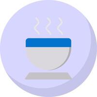 Bowl Flat Bubble Icon vector