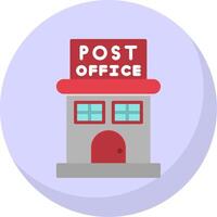 Post Office Flat Bubble Icon vector