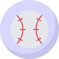 béisbol plano burbuja icono vector