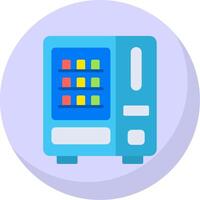 Vending Machine Flat Bubble Icon vector