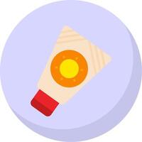 Sunscreen Flat Bubble Icon vector