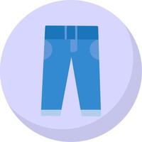 Jeans Flat Bubble Icon vector