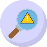 Danger Flat Bubble Icon vector