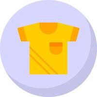 Shirt Flat Bubble Icon vector