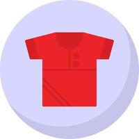 Shirt Flat Bubble Icon vector