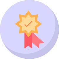 Badge Flat Bubble Icon vector