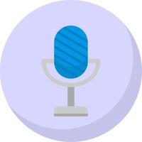 Voice Recorder Flat Bubble Icon vector