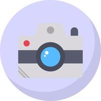 Camera Flat Bubble Icon vector