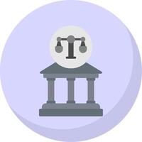 Court Flat Bubble Icon vector