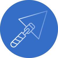 Trowel Flat Bubble Icon vector