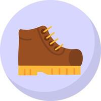 bota plano burbuja icono vector