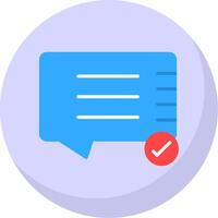 Chat Flat Bubble Icon vector