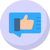 Good Feedback Flat Bubble Icon vector