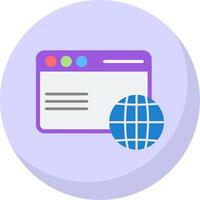 Web Flat Bubble Icon vector