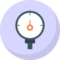 Guage Flat Bubble Icon vector